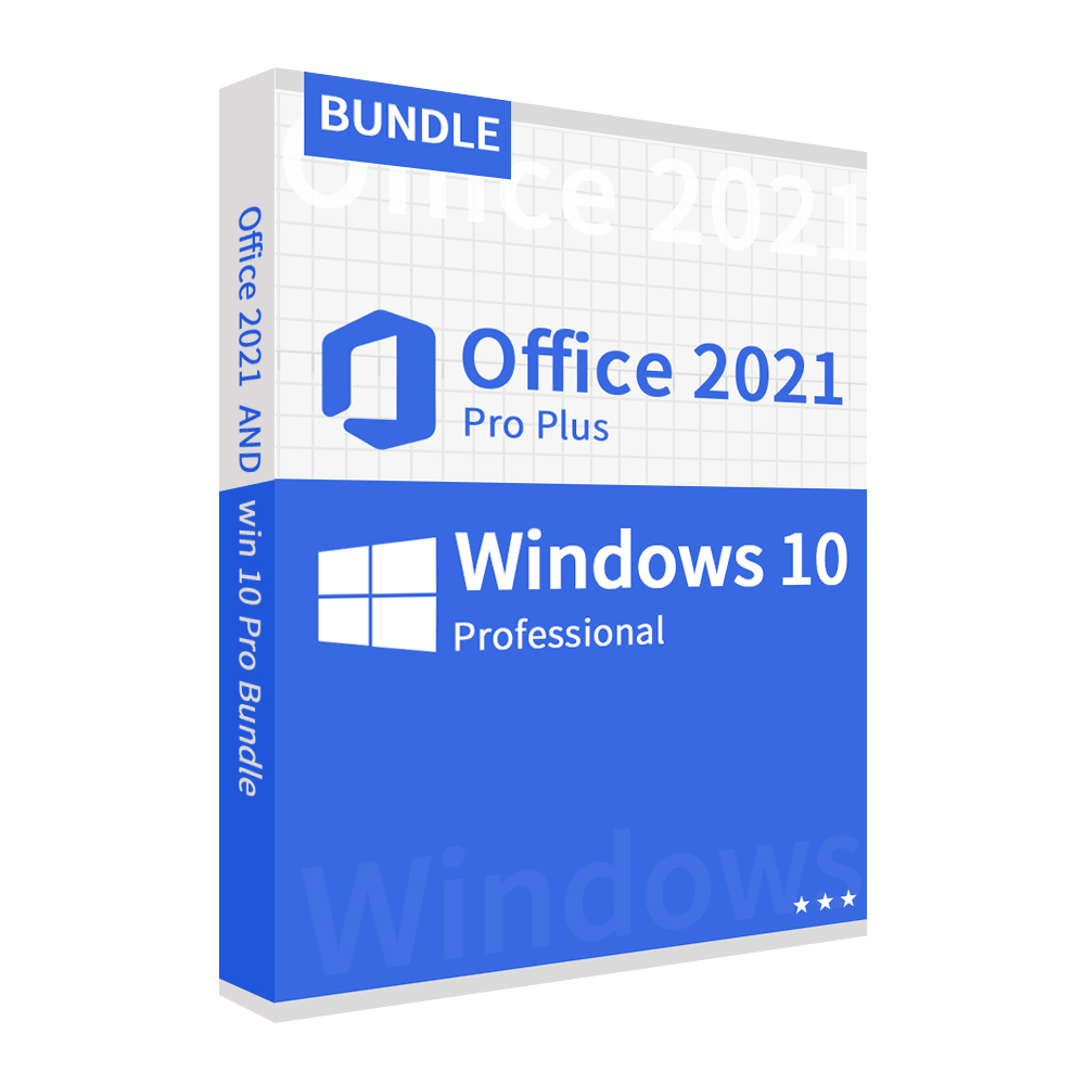 ☆Windows 10 Professional + Office 2021 Pro Plus Bundle 