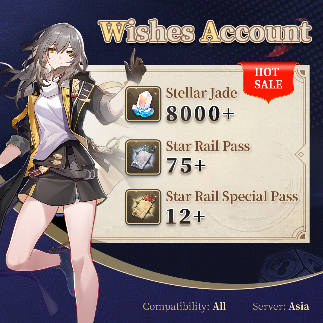 【Asia】HSR Accounts with over 160  wishes