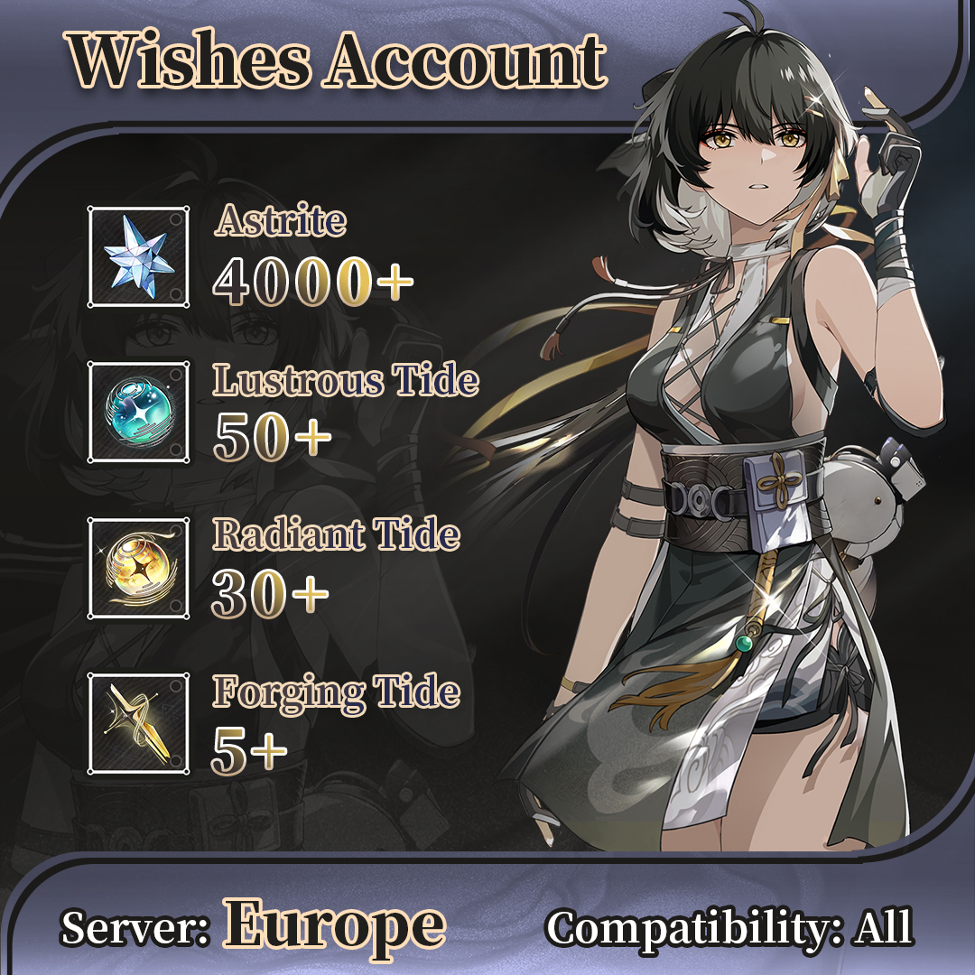 【Europe】Wuthering Waves Starter Account with over 110 Pulls