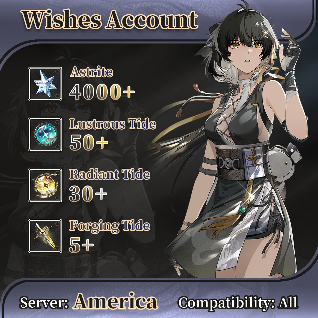 【America】Wuthering Waves Starter Account with over 110 Pulls